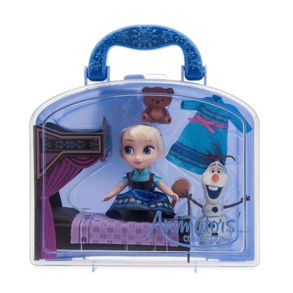 Disney Animator's Collection Elsa Mini Doll Play Set - Picture 1 of 7